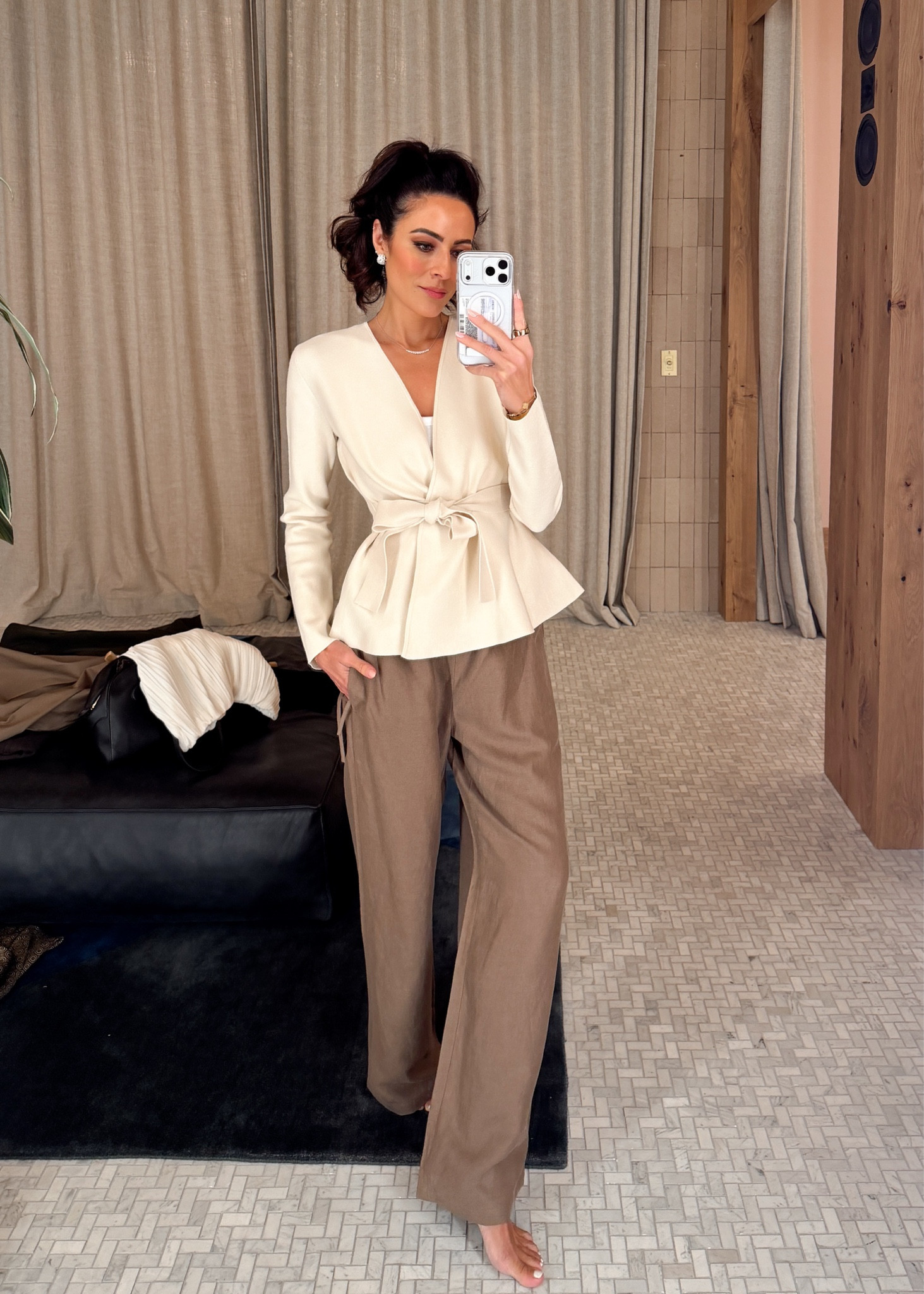 The most darling cardigan, love the shape of it perfect for office or weekends! 
Top XS
Bottoms XS 

#LTKSeasonal #LTKOver40