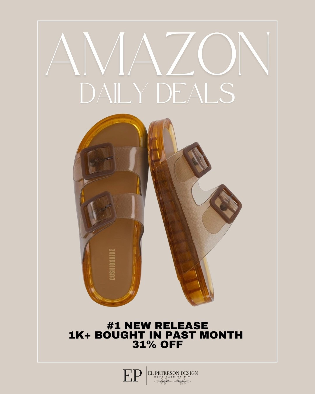 Amazon Daily Deals
Sandals

#LTKSaleAlert