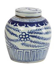9x10  Climbing Vine Ming Jar With Lid | TJ Maxx