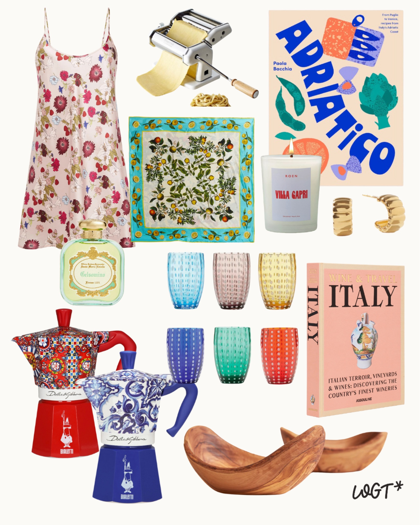 We Gotta Talk Gift Guide is live!! Week 1: #Italy Inspired! From a chic hair scarf to beautiful olive wood bowls to the most gorgeous #DolceandGabbana moka coffee pot, I’ve got you covered! 

#LTKTravel #LTKHome #LTKHoliday