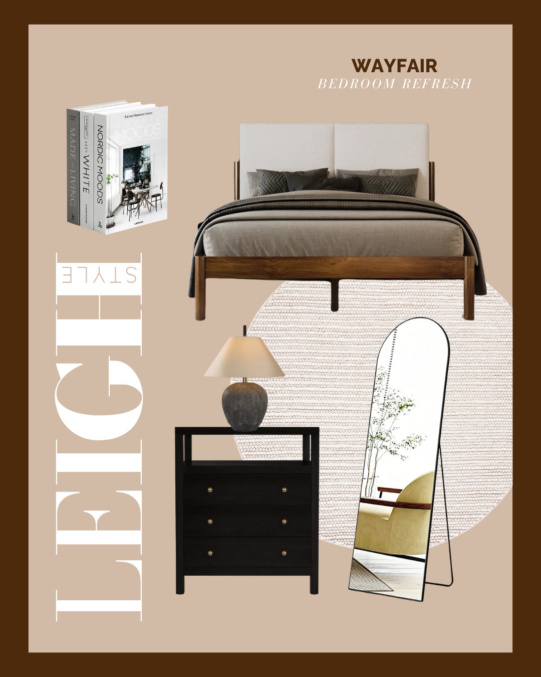 Transforming the bedroom into a calm, cozy sanctuary with timeless neutral tones and modern wooden accents. 

#WayfairFinds #BedroomRefresh #InteriorDesign #CozyHome #ModernBedroom #HomeDecor #LeighStyle #BedroomInspo 

 #LTKdayinmylife #LTKHome