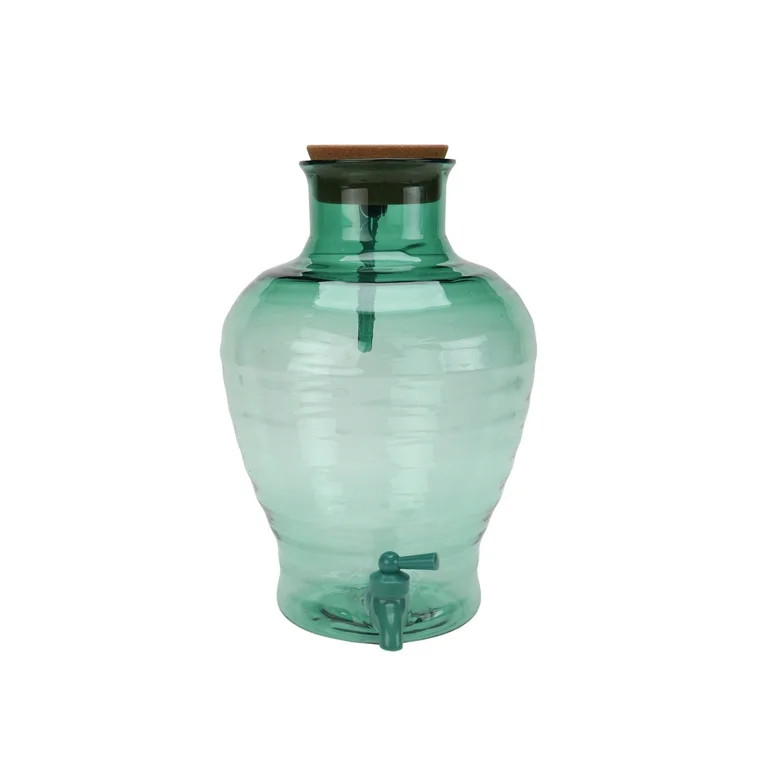 Mainstays by Becky G. & Alejandra 2-Gallon Acrylic Beverage Dispenser, Green - Walmart.com | Walmart (US)