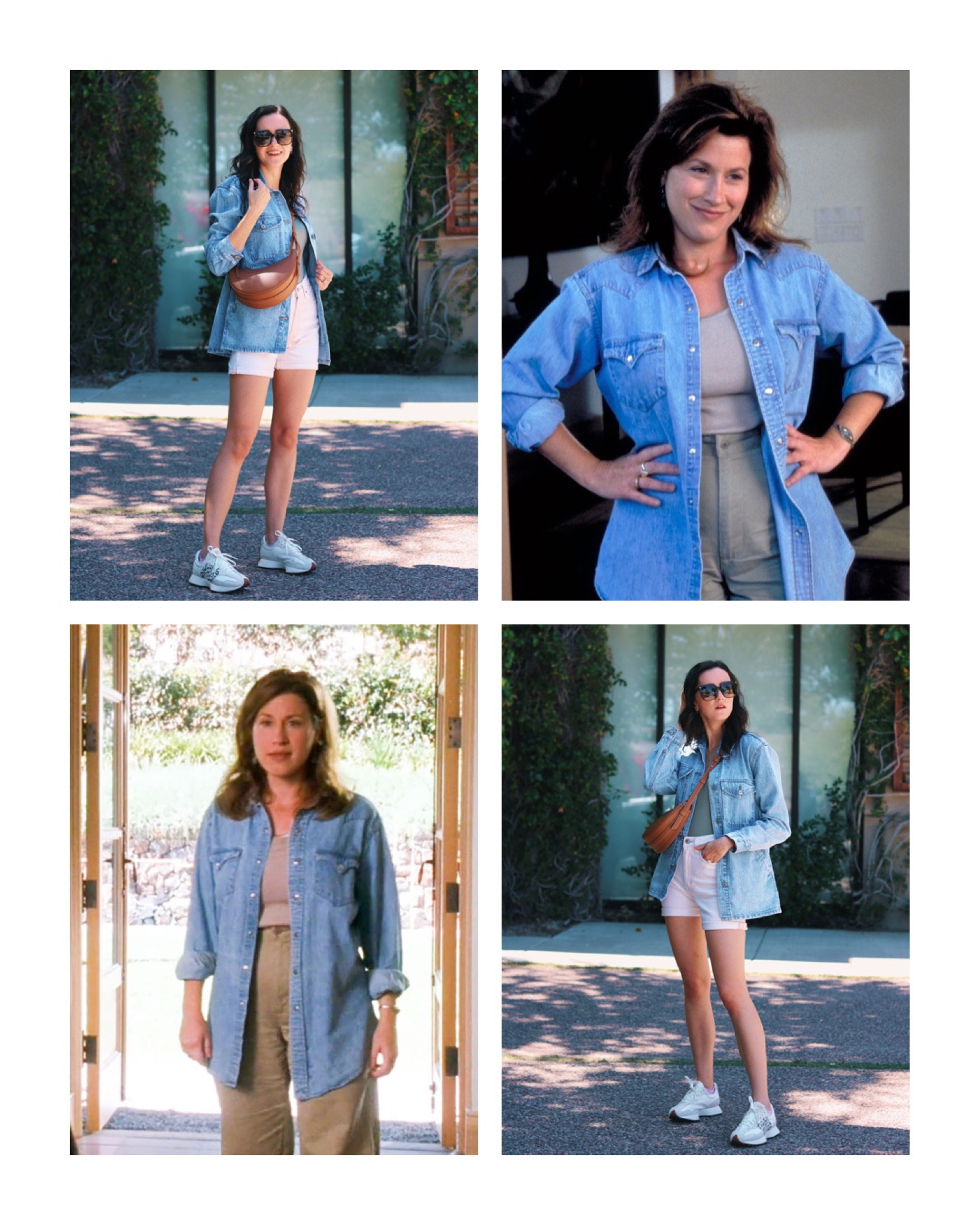 In my Chessy era 🩵 I love Chessy’s style in The Parent Trap (one of my FAVE movies) so I decided to recreate her style in this summer-ready outfit! I used this amazing oversized denim shacket as my starting point to build the outfit and everything else fell into place. Wearing an XS in the shacket, S in the bodysuit, and 24 in the shorts. Recommend going up 1/2 a size in the shoes 👟

Chessy outfit, Parent Trap outfit, summer outfit, casual outfit, travel outfit 

#LTKshoecrush #LTKFind #LTKstyletip