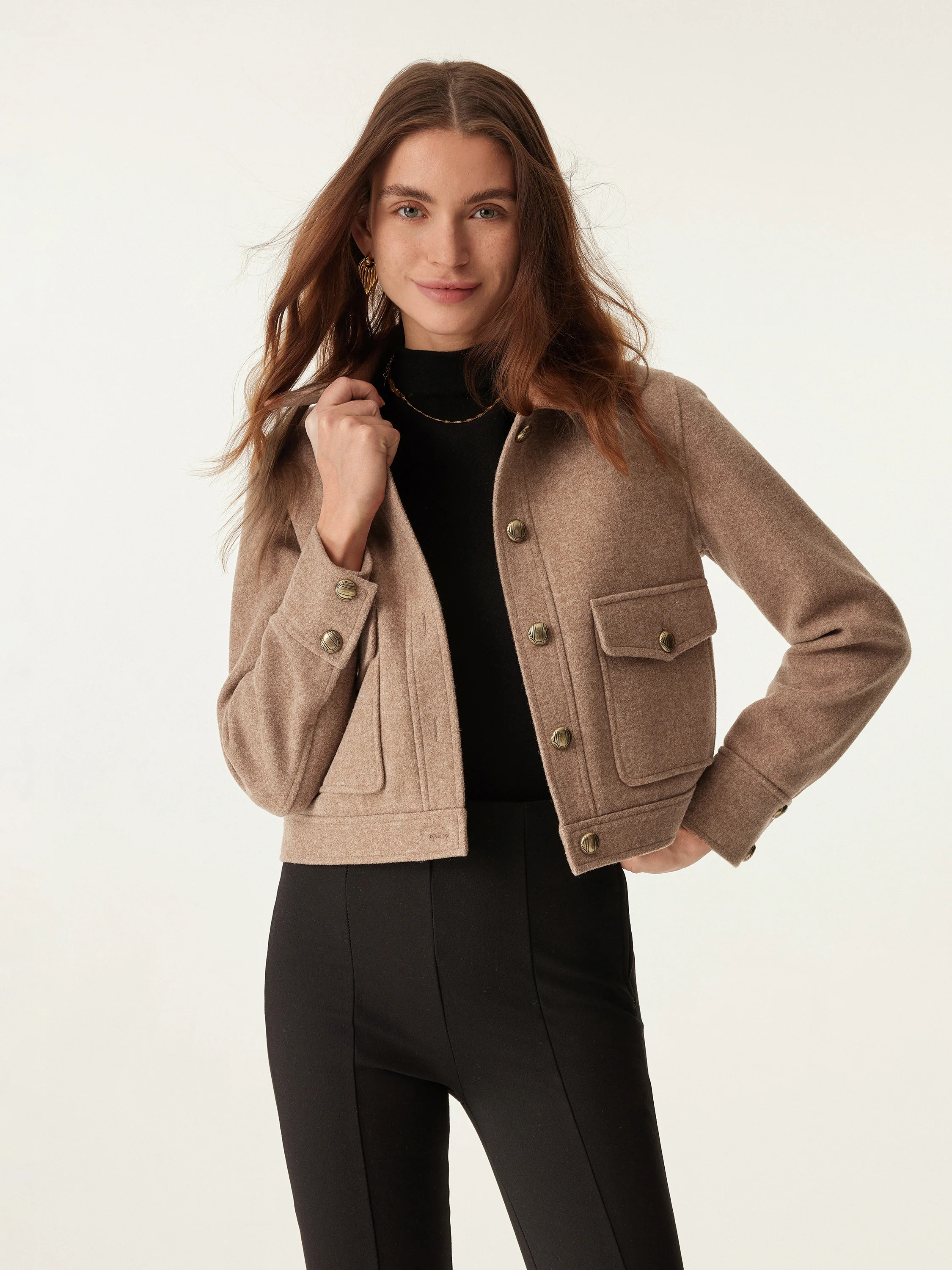 Point Collar Cargo Short Jacket | OGLmove