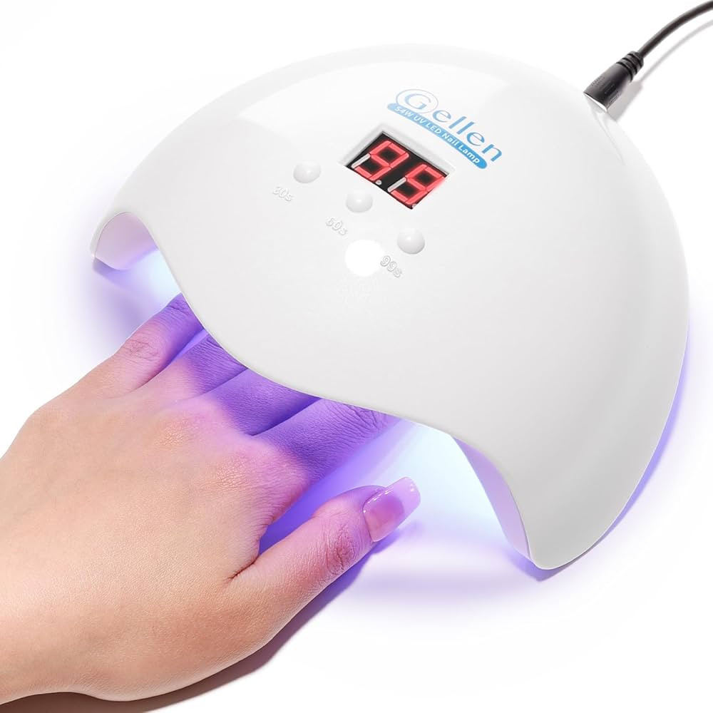 Gellen 54W U V Nail Lamp with Auto Sensor LCD Display, 3 Timers LED Nail Lamp for Gel Polish - 18... | Amazon (US)
