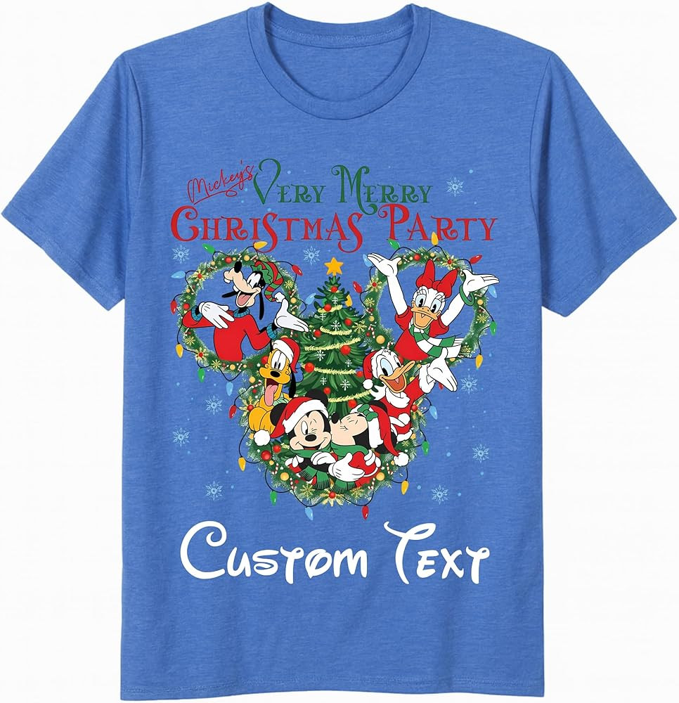 Custom Family Christmas Shirts, Mickey's Very Merry Christmas Party 2025 Matching Group Tees for ... | Amazon (US)