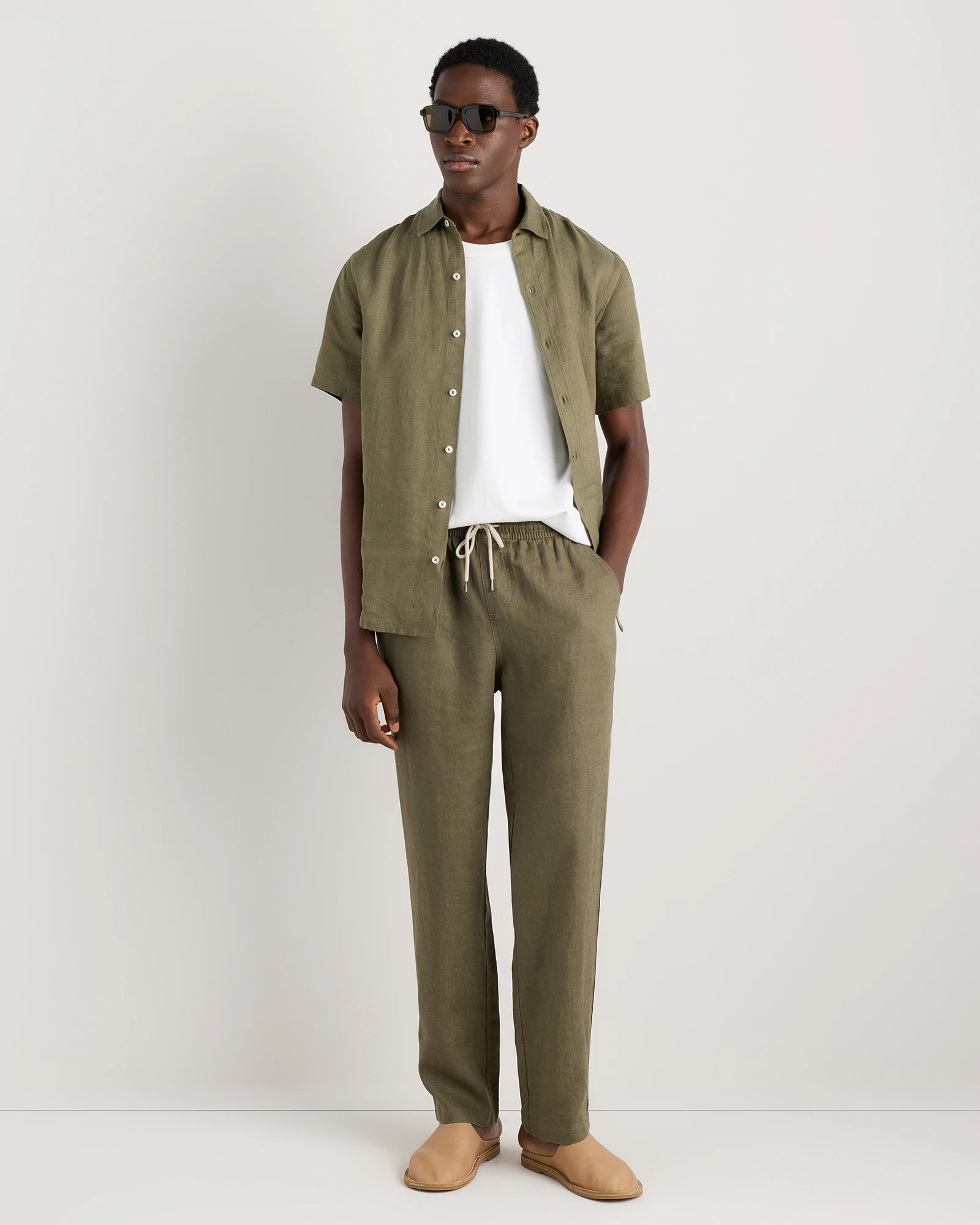 100% European Linen Drawstring Beach Pants | Quince