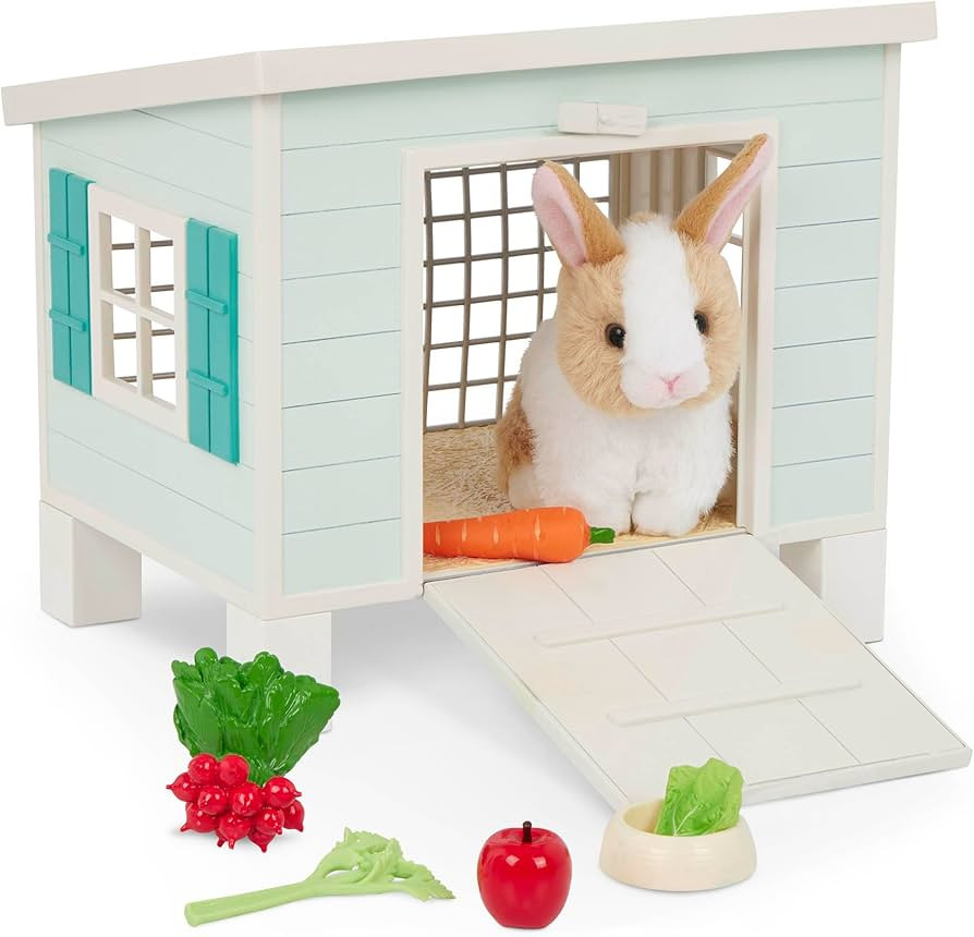 Our Generation – Pet Home Animal House Playset – Mini Plush Rabbit Stuffed Animal – 18-Inch... | Amazon (US)