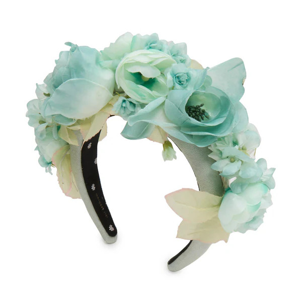SEA FOAM ROSE FLORAL BOUQUET HEADBAND | LELE SADOUGHI