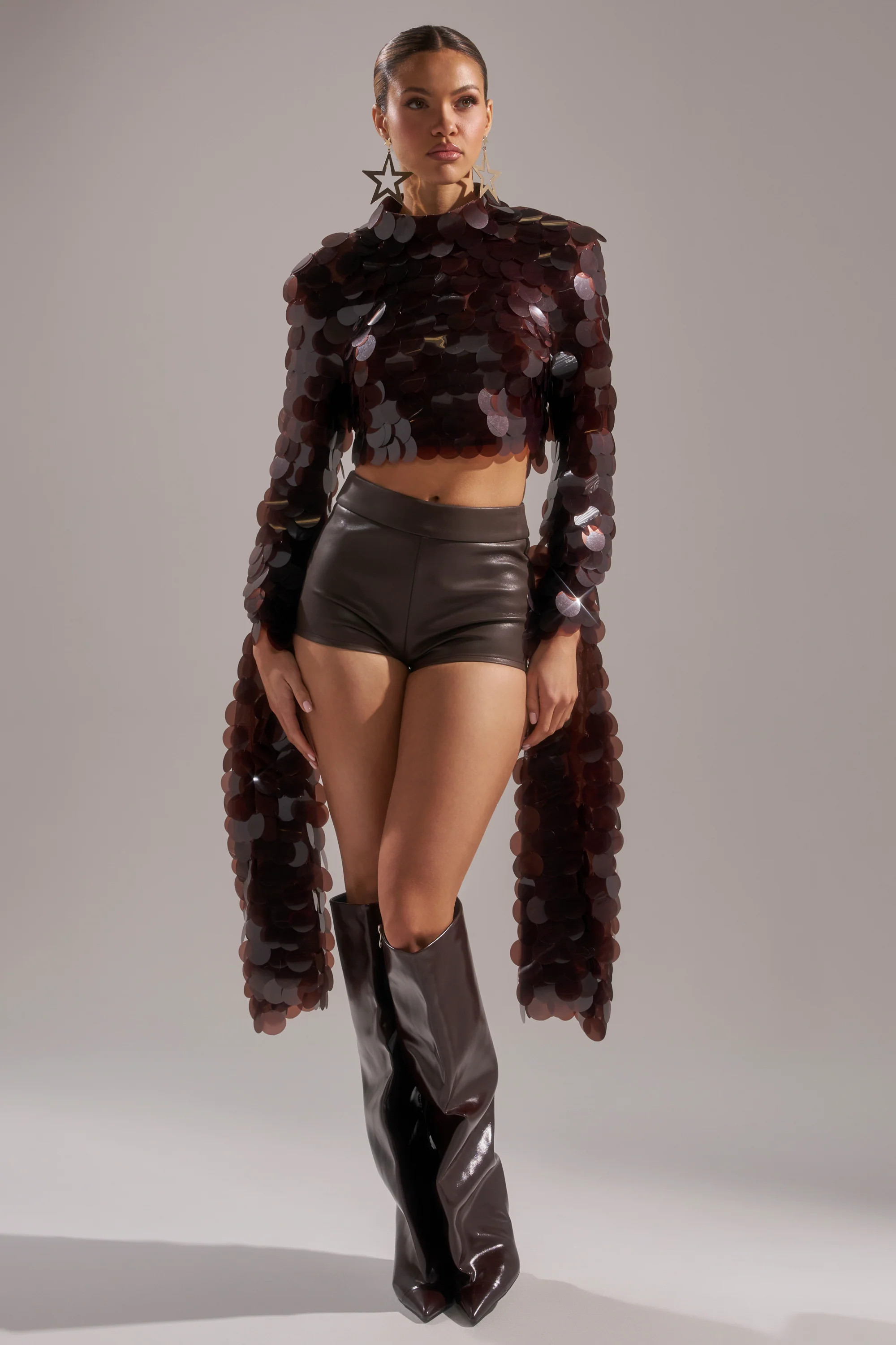 JAYDE SEQUIN BLOUSE | AKIRA