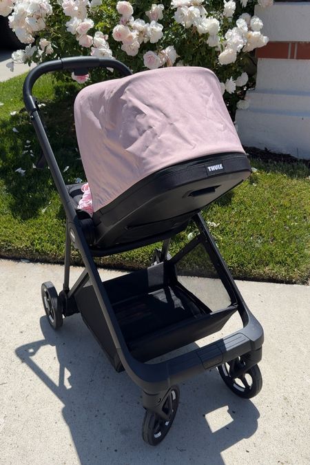 Thule Shine Compact City Stroller in Misty Rose that strolls like a breeze and easy to use. Many newborn accessories available. 

#LTKBaby #LTKFamily #LTKGiftGuide