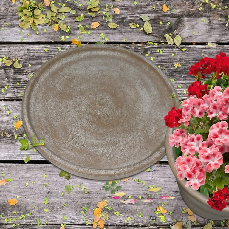 Better Homes & Gardens 8 in. Hand-painted Brown Earthenware Saucer | Walmart (US)
