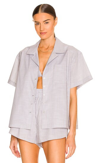 Maggie Top in Slate Stripe | Revolve Clothing (Global)