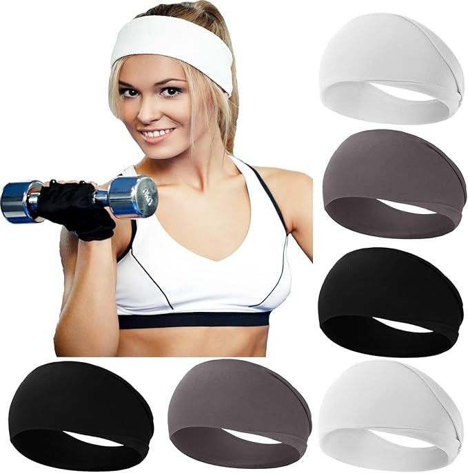RITOPER Workout Wide Headbands for Women Non Slip, Super Soft Yoga Running Exercise Head Bands, E... | Amazon (US)