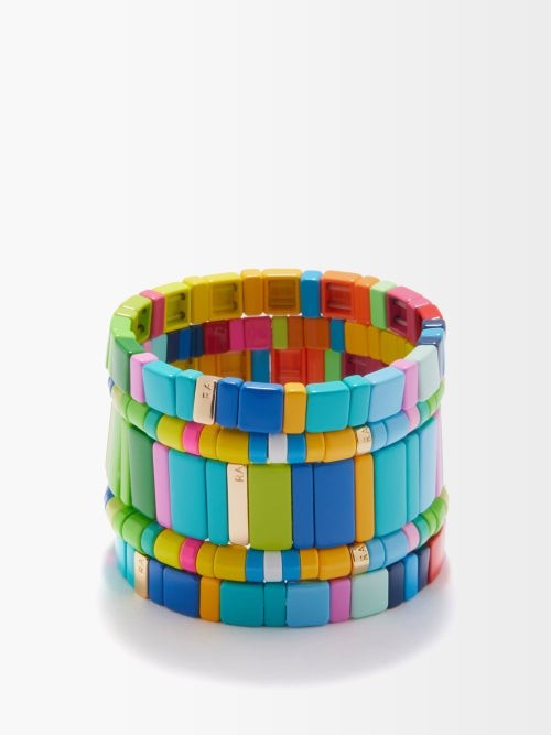 Roxanne Assoulin - Starburst Enamel Bracelet Set - Womens - Multi | Matches (US)