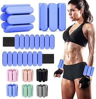 Adjustable Ankle Weights for Women Men,Wrist Weights set for Walking Running,1 Pair (1Lbs Each) S... | Amazon (US)