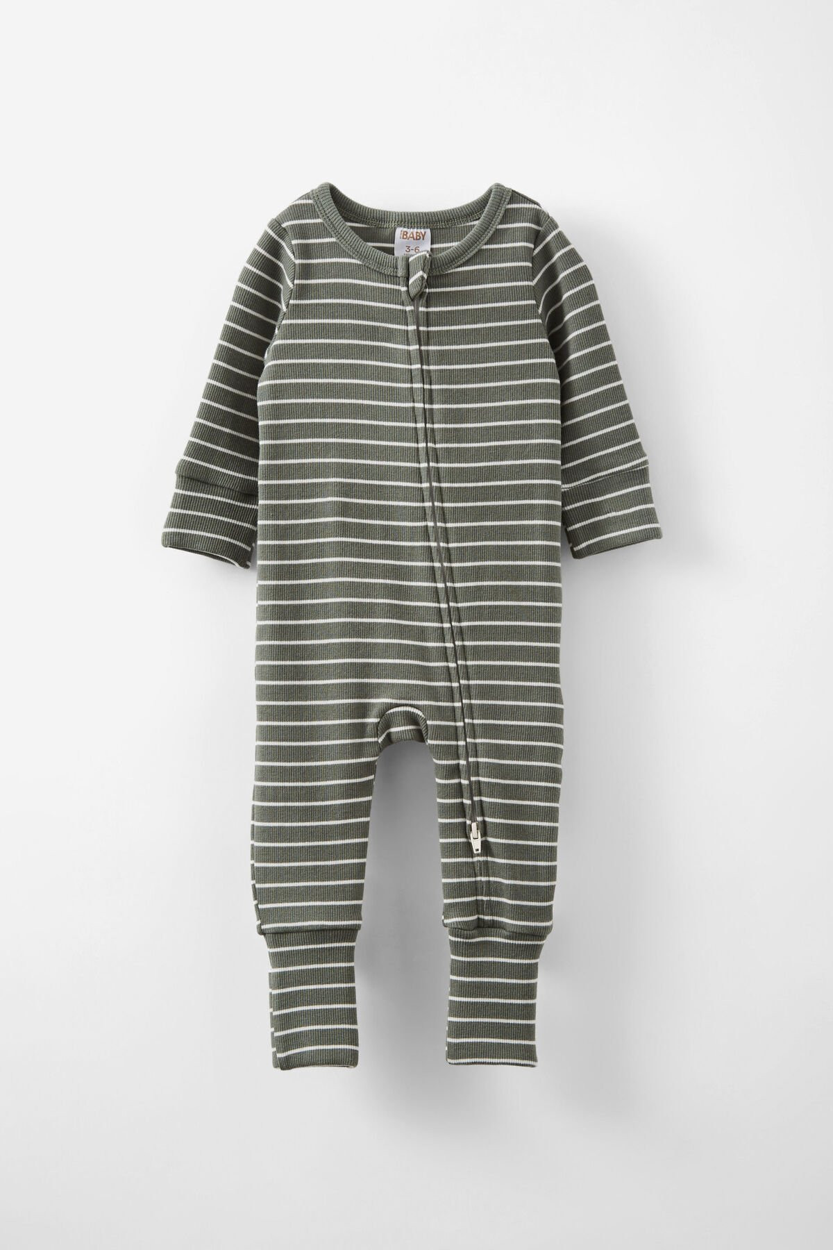 The Long Sleeve Rib Romper | Cotton On (ANZ)