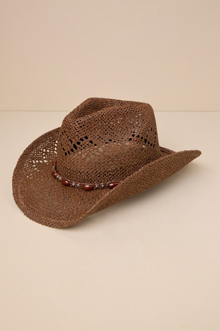 Western Ways Brown Woven Wire-Brimmed Western Hat | Lulus