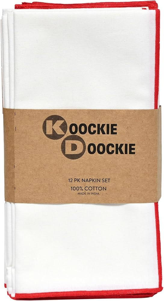 KD Kitchen Cloth Napkins Set of 6, 100% Cotton Linen Dinner Napkins 18x18 Inches, Washable Reusab... | Amazon (US)