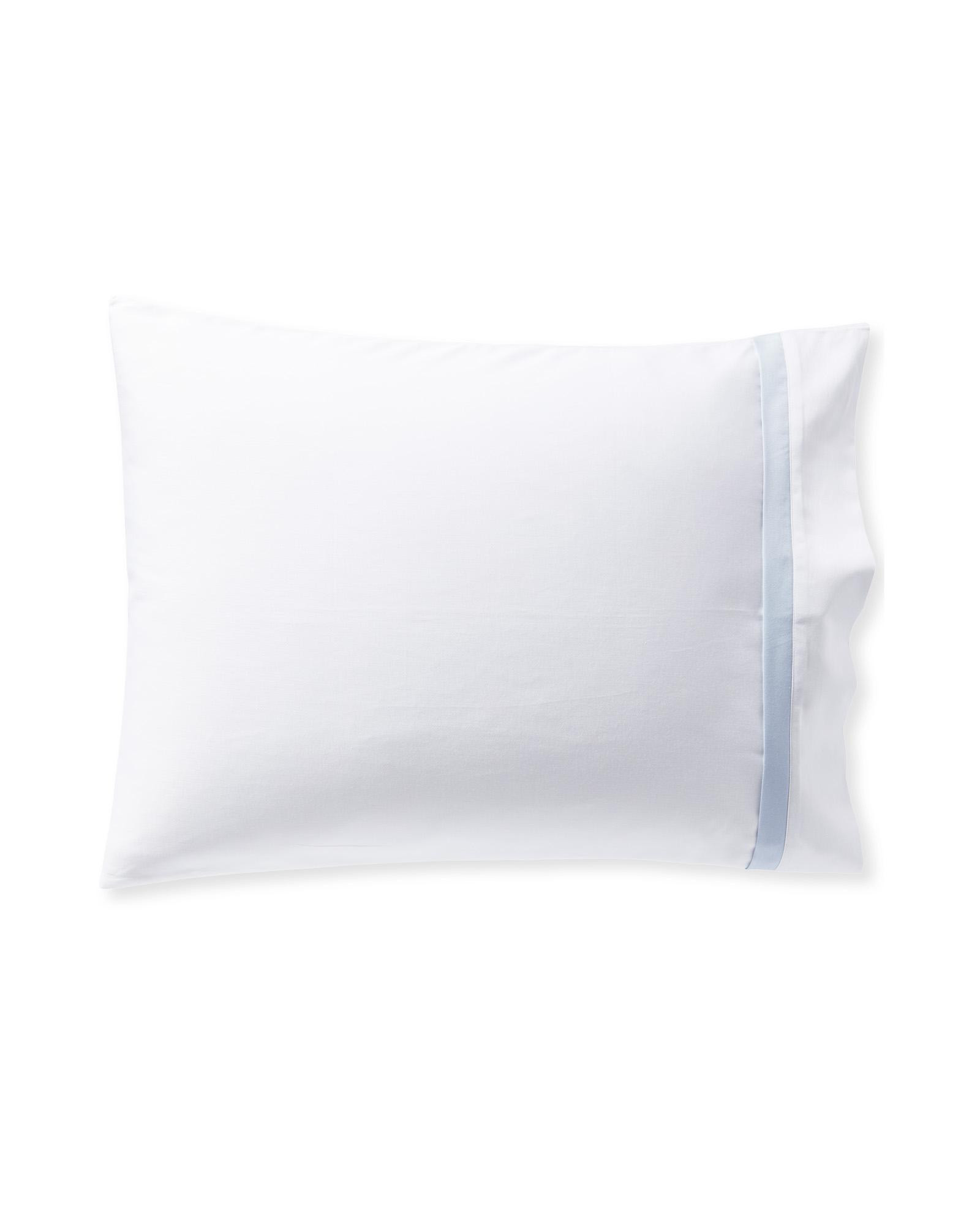 Border Frame Sateen Pillowcases (Set of 2) | Serena and Lily