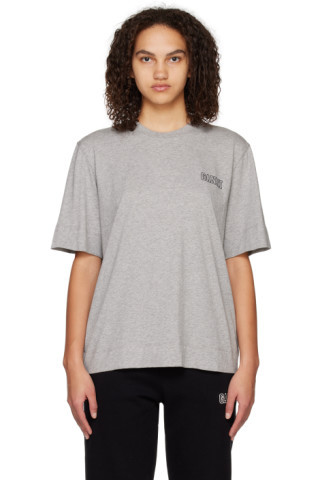 GANNI - Gray Crewneck T-Shirt | SSENSE