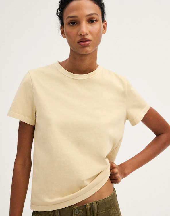 The Perfect Crewneck Tee in Allday Jersey | Madewell