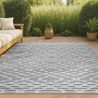 black/ivory diamond 8 ft. x 10 ft. indoor/ | The Home Depot
