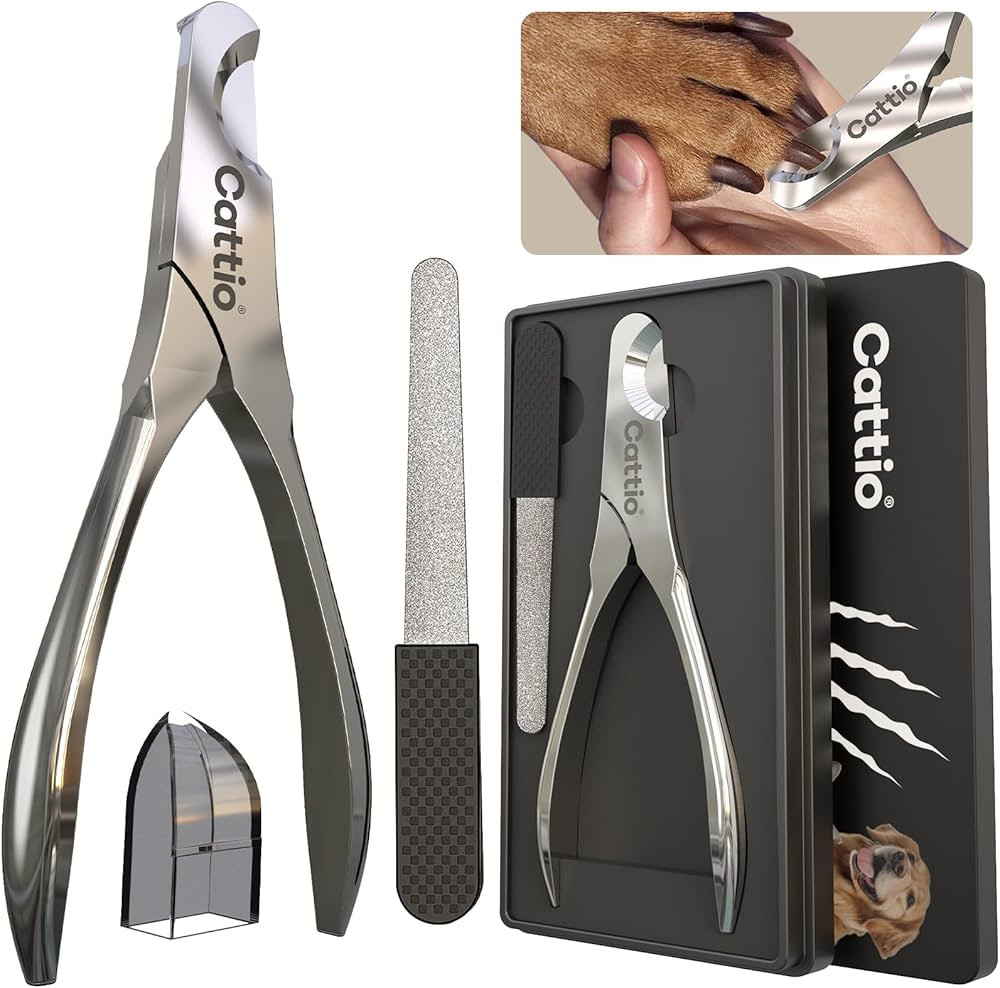 Dog Nail Clippers - All Steel Material, Built-in Spring,Heavy Duty Dog Nail Trimmer Full Metal Ra... | Amazon (US)