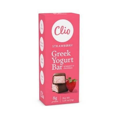 Clio Snacks Strawberry Greek Yogurt Bar - 1.76oz | Target