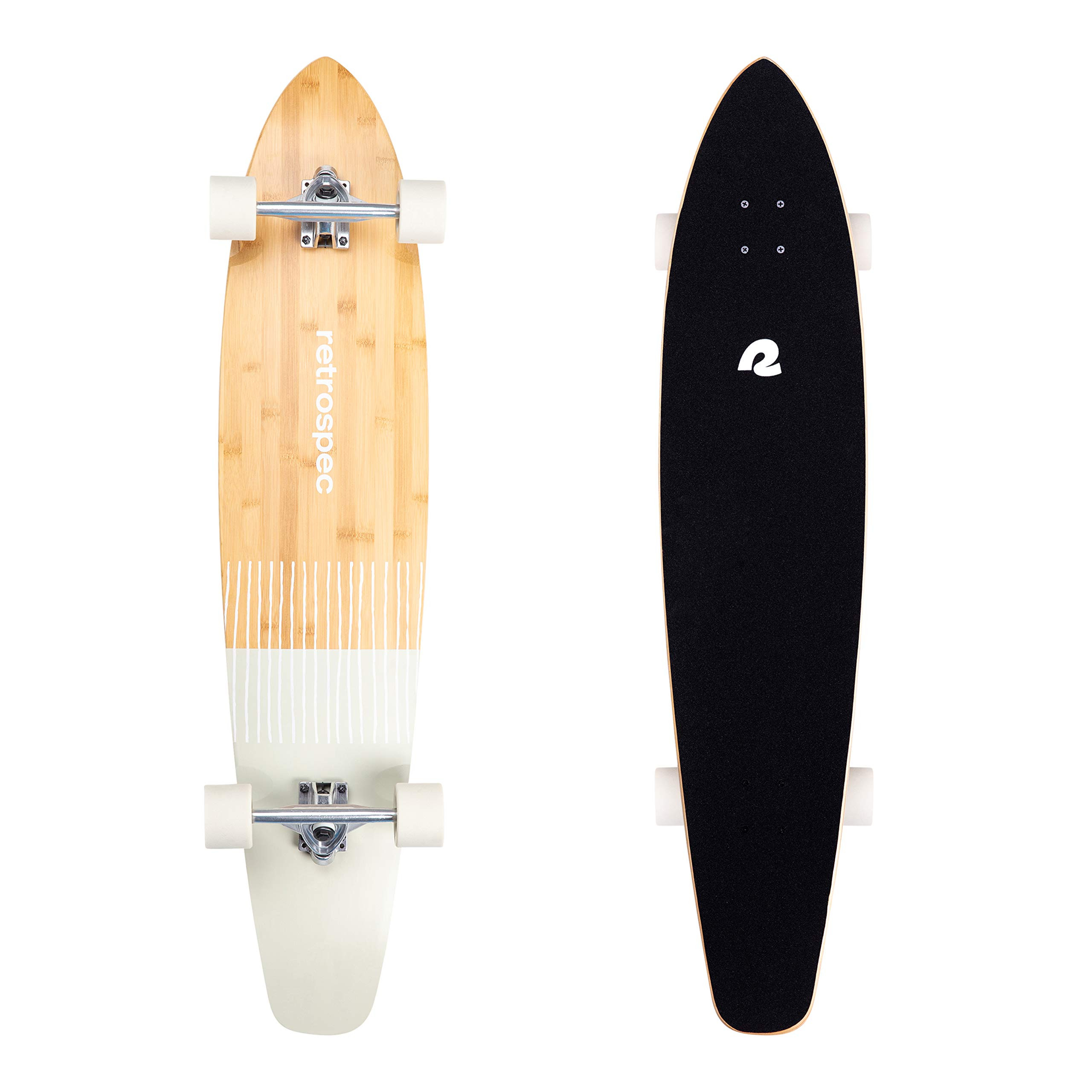 Retrospec Zed Pintail & Cruiser Longboard Adult Skateboard - 44in Bamboo & Canadian Maple Deck wi... | Amazon (US)