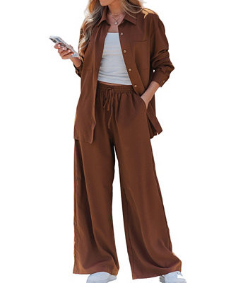 Women's Casual Chic Two-Piece Lounge Set | Macy's