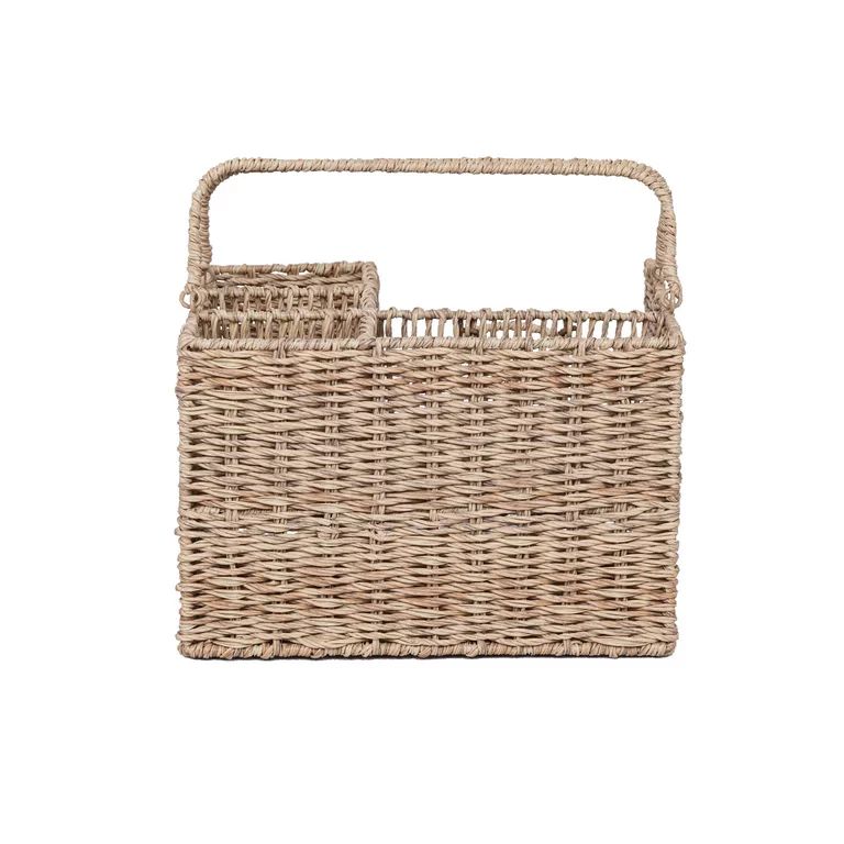 Better Home & Gardens Resin Rattan All-in-One Serving Caddy, Beige - Walmart.com | Walmart (US)