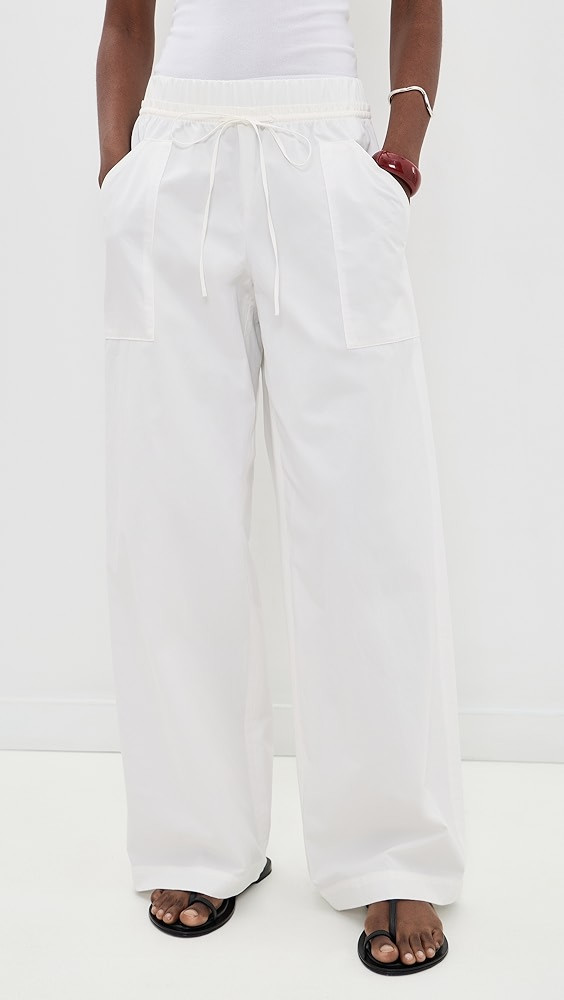 Mid Rise Cotton Drawstring Pants | Shopbop