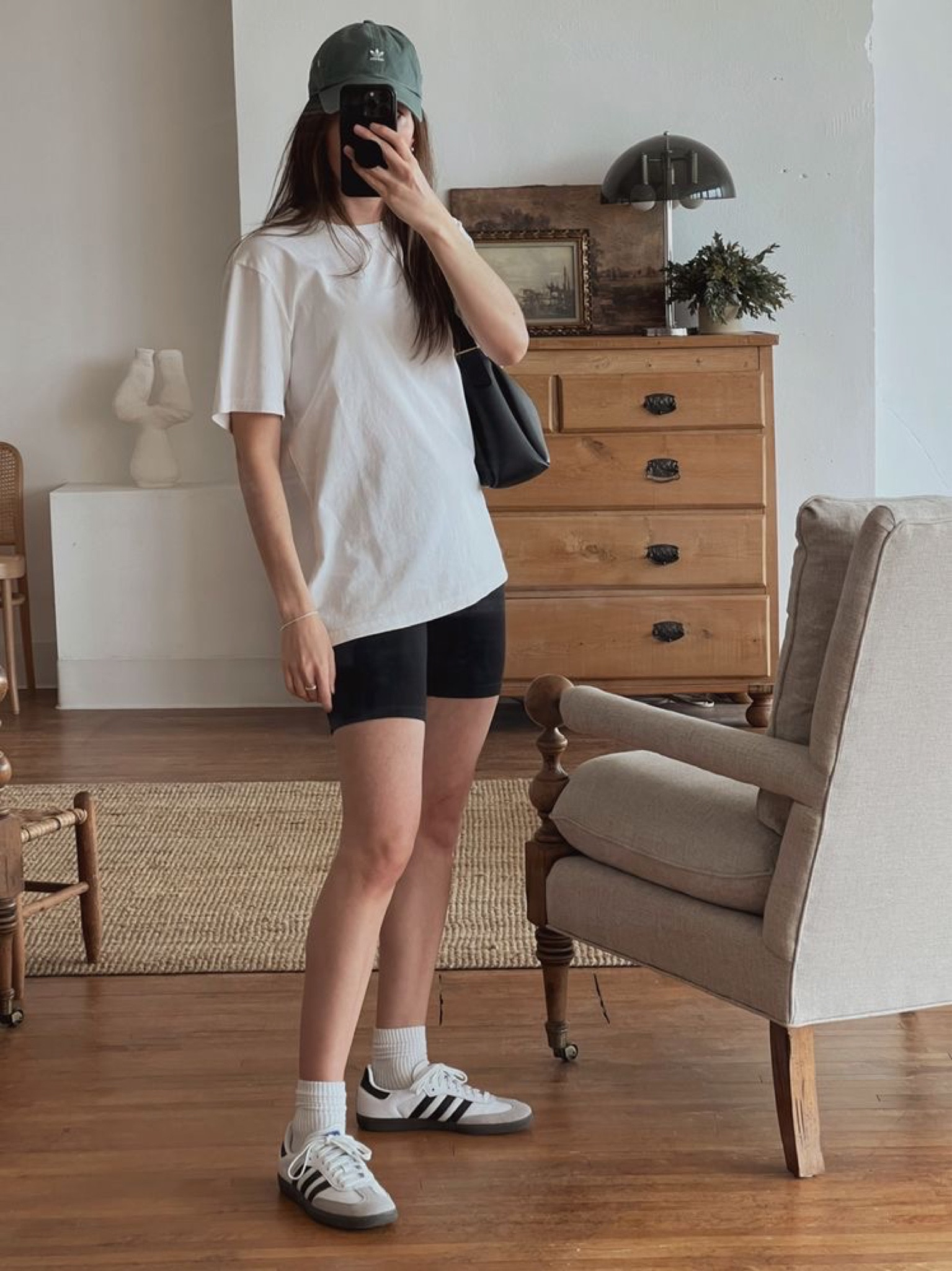 Casual summer outfit / sporty summer outfit / bike shorts outfit / adidas sambas / minimalist summer outfit

#LTKshoecrush #LTKSeasonal #LTKunder100