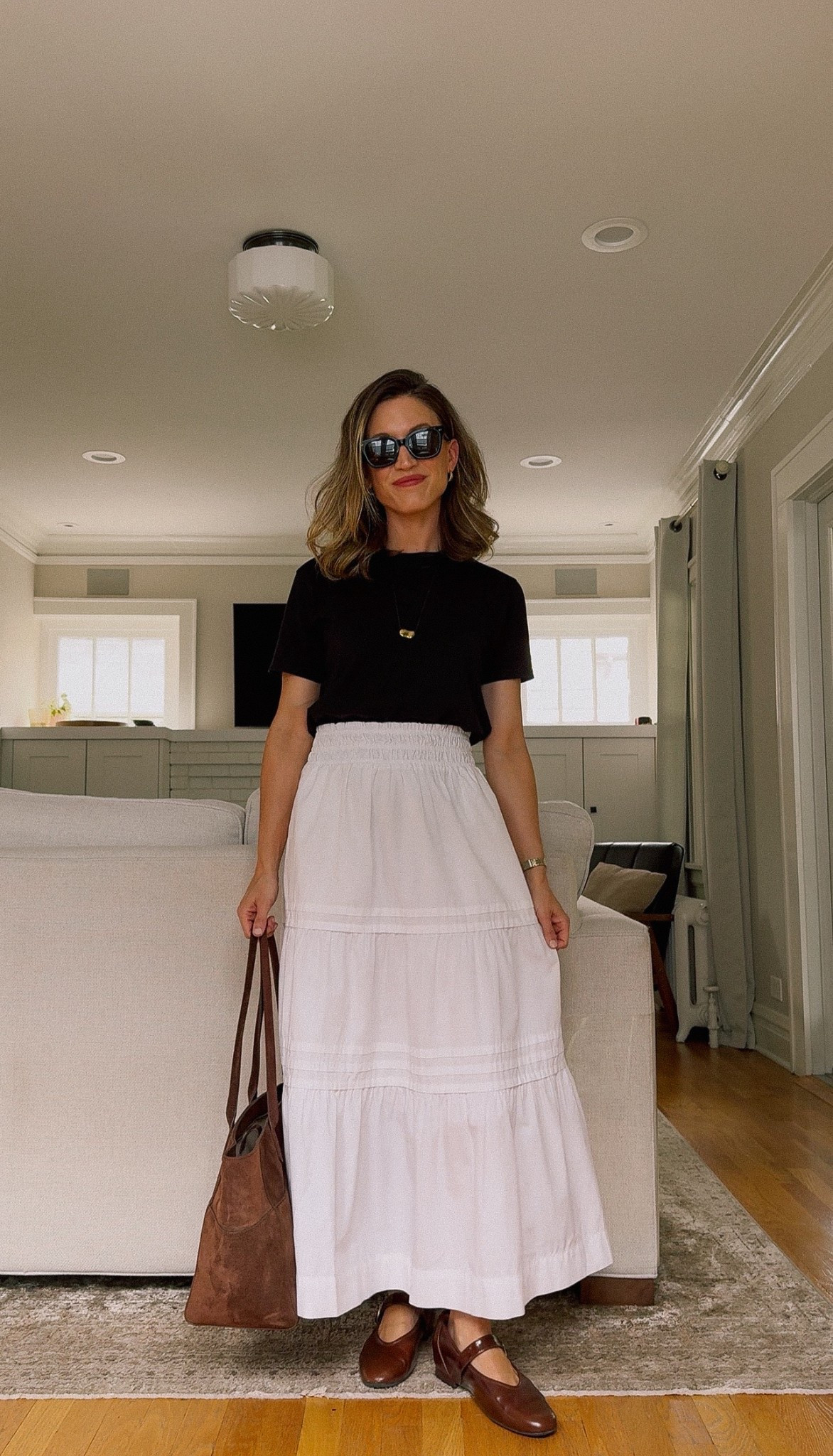 Look of the Day // 4.22

Sèzane tee, S, I size up in these tees for a looser fit. Quince skirt, XS, TTS. Bared Footwear Mary Jane’s, TTS. Heaven Mayhem Necklace. Quince sunglasses and bag. Croissant Hoops from Sela Designs, ASHLEYROHR10 for 10% off  

#LTKOver40 #LTKPetite #LTKmomlife