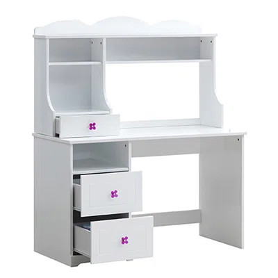 White 2-Drawer Writing Desk | Wayfair North America