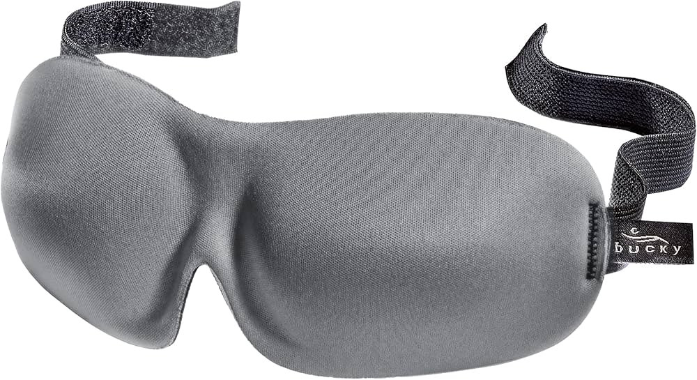 Bucky 40 Blinks No Pressure Eye Mask for Travel & Sleep, Cool Gray, One Size | Amazon (US)