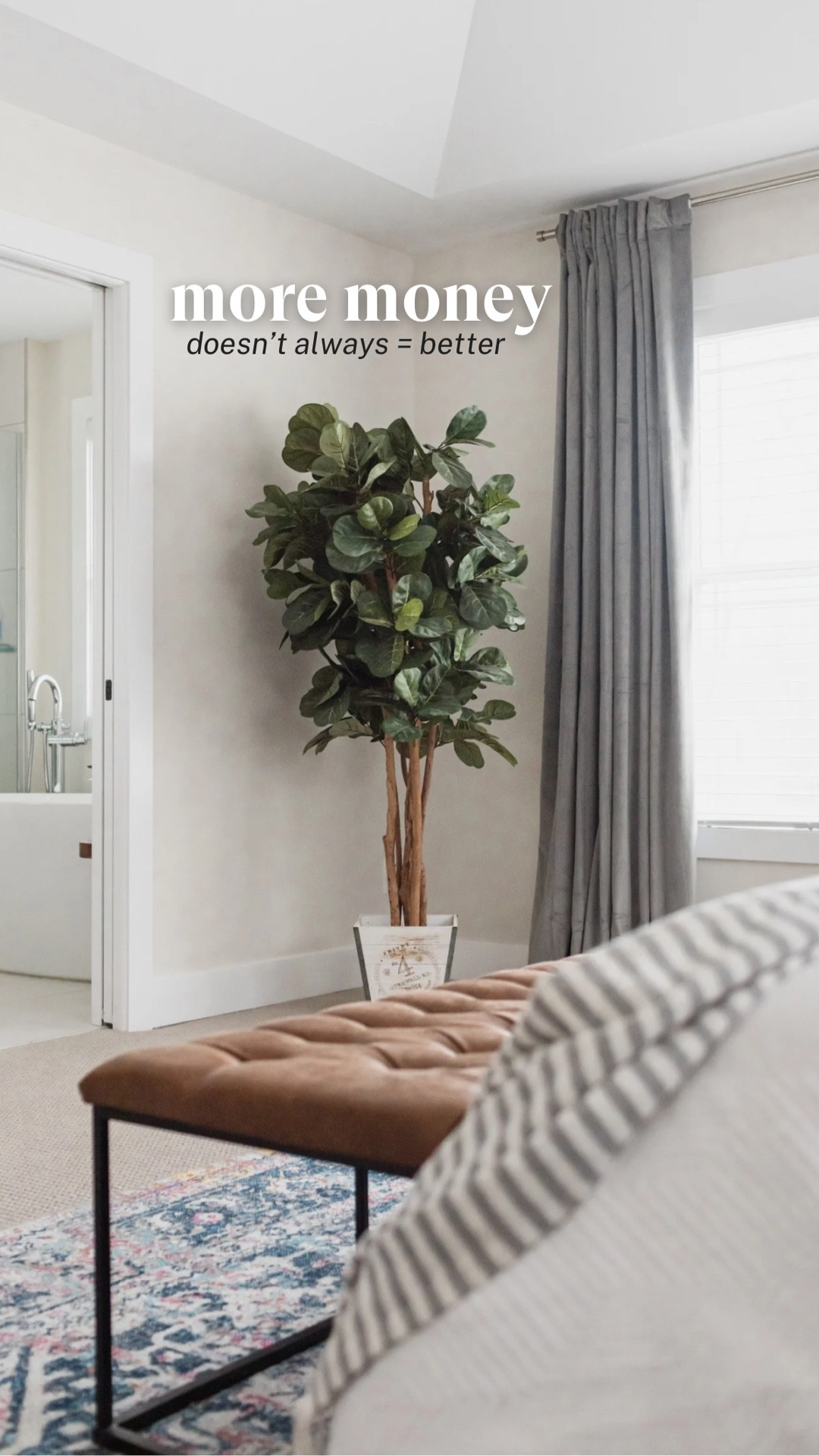 A PSA from your budget loving interior designer. ➡️ Value and quality don’t always wear the biggest💲price tag. The “cheaper” faux plant just proved it on camera. PS—if you’re new here, hi! I’m Alyssa. A former finance and accounting nerd, turned interior designer, who is on a mission to make great interior design more attainable and accessible.