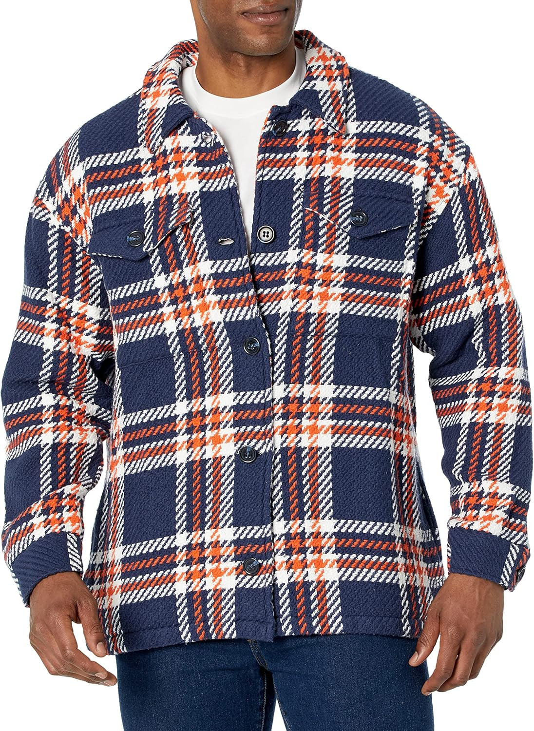 Outerknown Men's Standard Cloud Weave Shirt Jacket | Amazon (US)