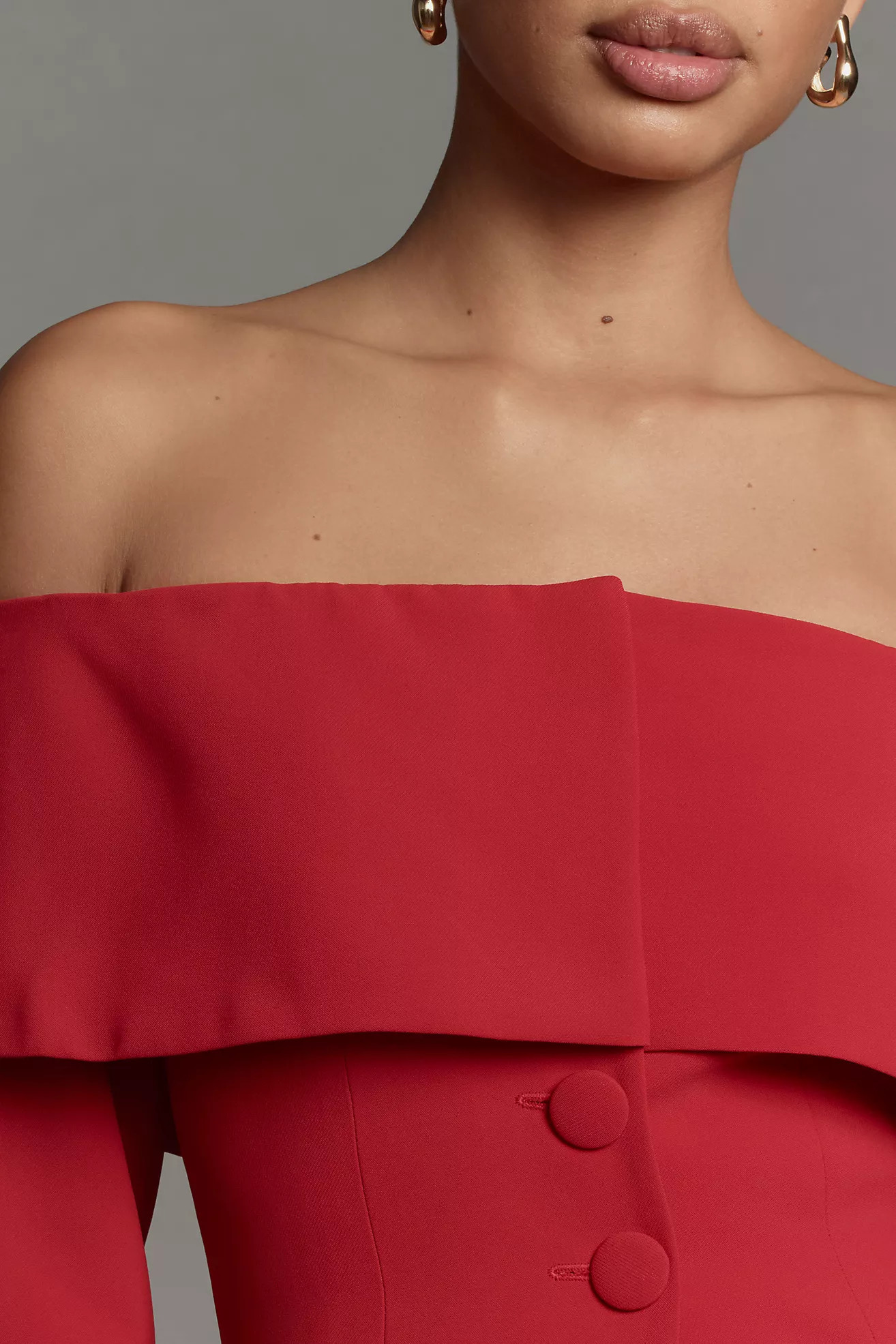 Extro&Vert Maeve Longline Corset Bandeau Blazer Top | Anthropologie (US)