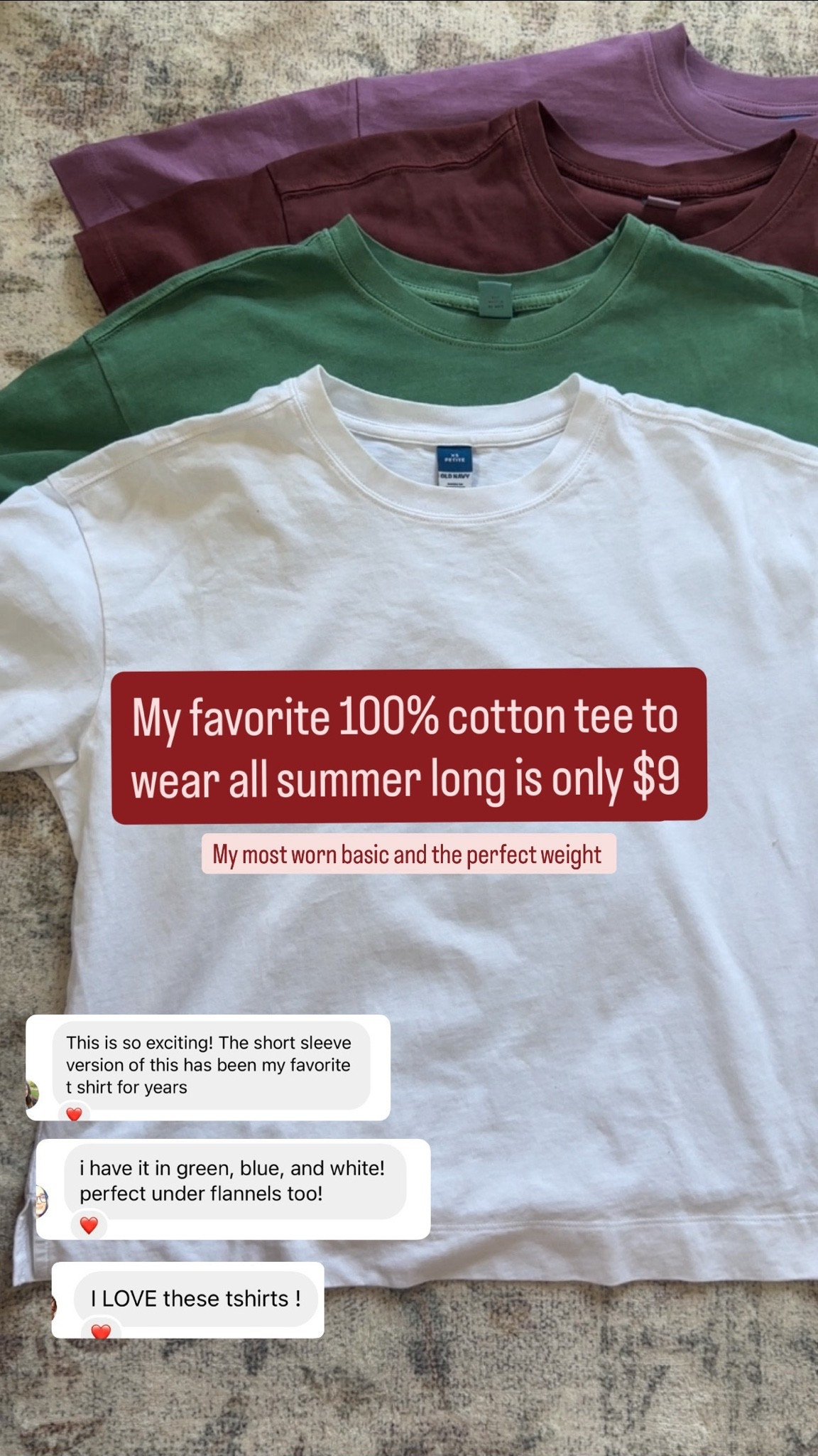 $9 vintage tee 100% cotton most worn closet staple xs petite

#LTKootd #LTKPetite #LTKSaleAlert