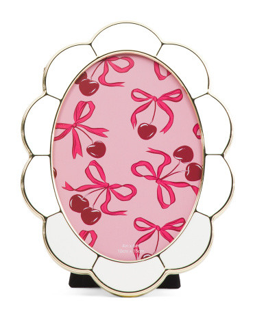 4x6 Metal Two Tone Daisy Tabletop Picture Frame | TJ Maxx