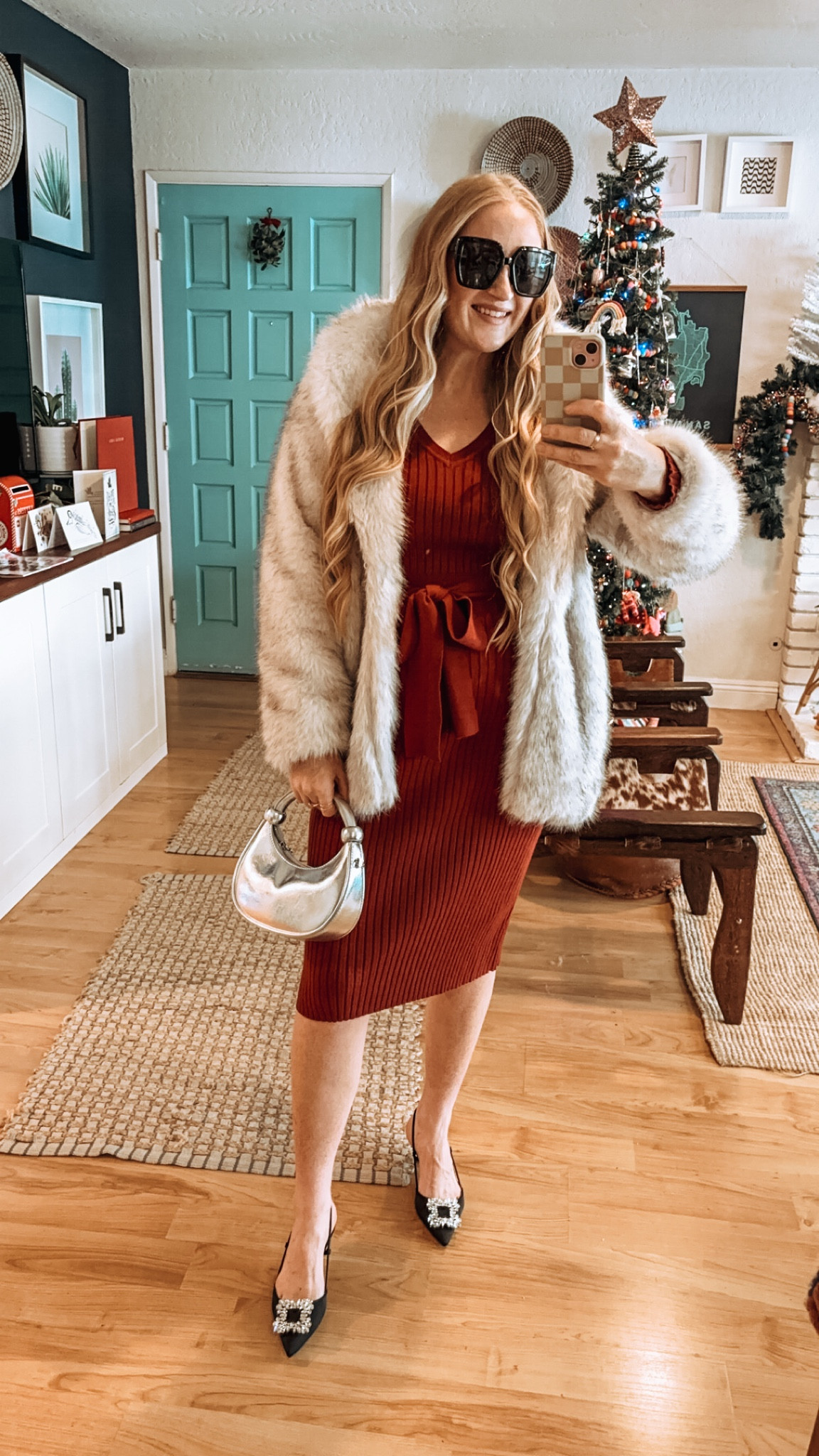 Two winter dresses styled for your holiday parties ✨ these knit dresses are super cute and comfy, add in a faux fur coat or leather trench, some boots or sparkly heels, bow earrings and silver or leopard purse! 

Wearing L in both dresses at 150 lbs and 5’7” for reference. 

Knit dress, silver purse, holiday dress, Christmas dress, New Year’s Eve outfit, Christmas party outfit, holiday party look, festive outfit, holiday look, Christmas dress, festive Christmas outfit, Christmas skirt, Christmas style, Christmas look, holiday style, holiday outfit, holiday look, Amazon holiday style, Target holiday funds, Target Christmas outfit, Target holiday outfit, faux fur jacket, fur jacket, holiday style, Christmas style, Christmas Eve look, leather trench coat

#LTKSeasonal #LTKHoliday #LTKParties