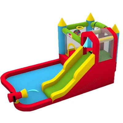 162.6" X 99.6" Bounce House With Air Blower | Wayfair North America