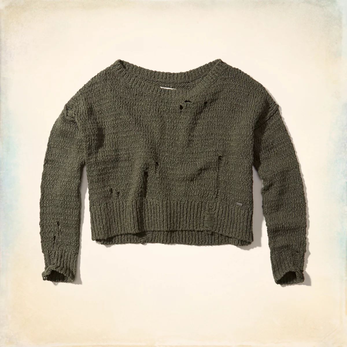 Distressed Crop Sweater | Hollister US