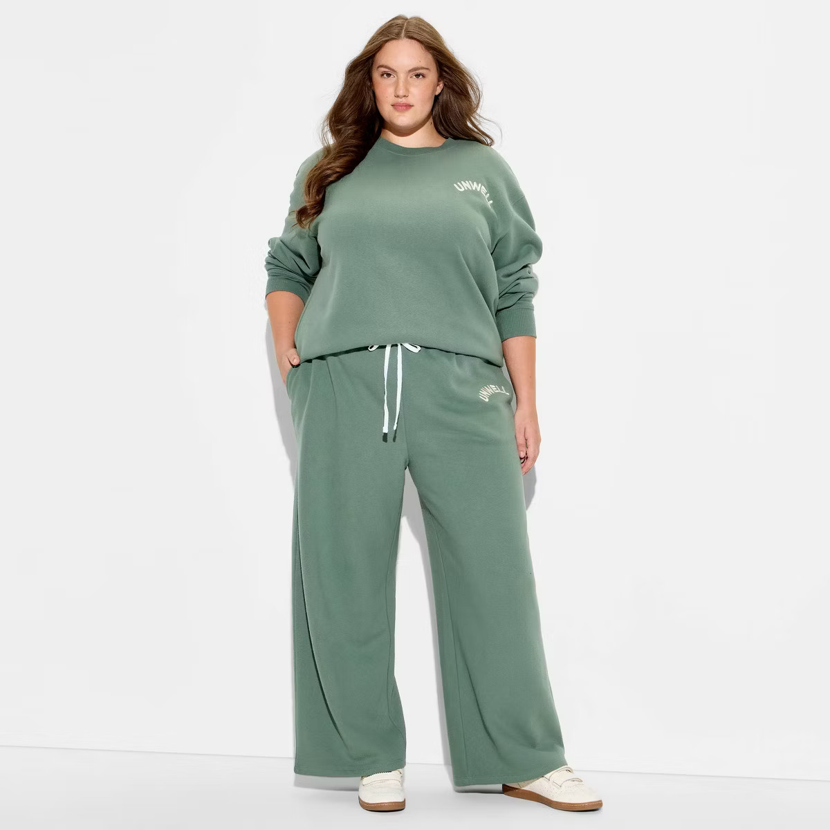 Women's Unwell Graphic Pullover Sweatshirt - Green | Target