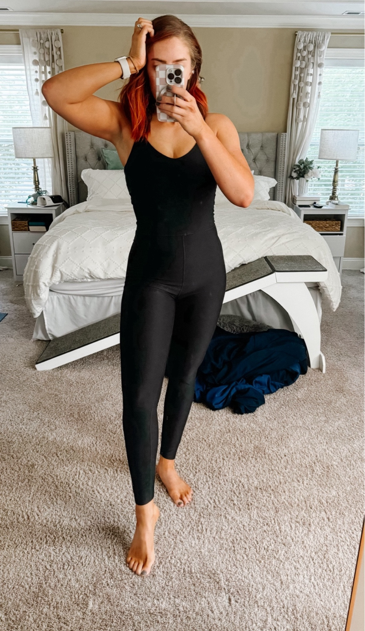 Kind of obsessed with my new Old Navy Cloud+ Sleeveless 7/8 Bodysuit in Black! Best news is that it’s on clearance! ‼️🚨

It’s tall girl friendly but comes in regular, tall, and petite sizing! Plus it’s be dry highly rated and I can see why. I can also see myself wearing this for fall with my workouts, hikes, and normal errands! 

#LTKStyleTip #LTKSaleAlert #LTKActive