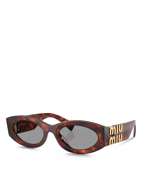 Miu Miu Oval Sunglasses, 54mm  | Bloomingdale's Jewelry & Accessories | Bloomingdale's (US)