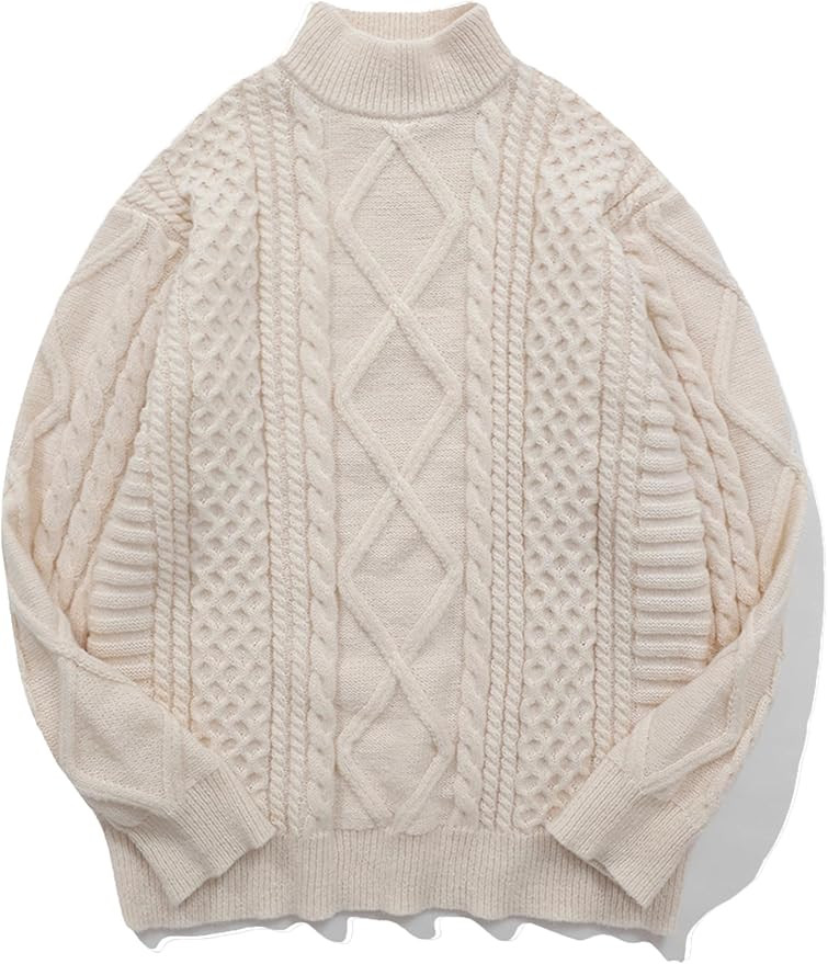 Aelfric Eden Oversized Sweater for Women Turtleneck Long Sleeve Sweater Arctic Velvet Knit Pullov... | Amazon (US)