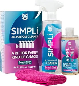 SIMPLi All Purpose Cleaner Starter Kit – Multipurpose Cleaner Concentrate Refill 8.45 fl oz Mak... | Amazon (US)